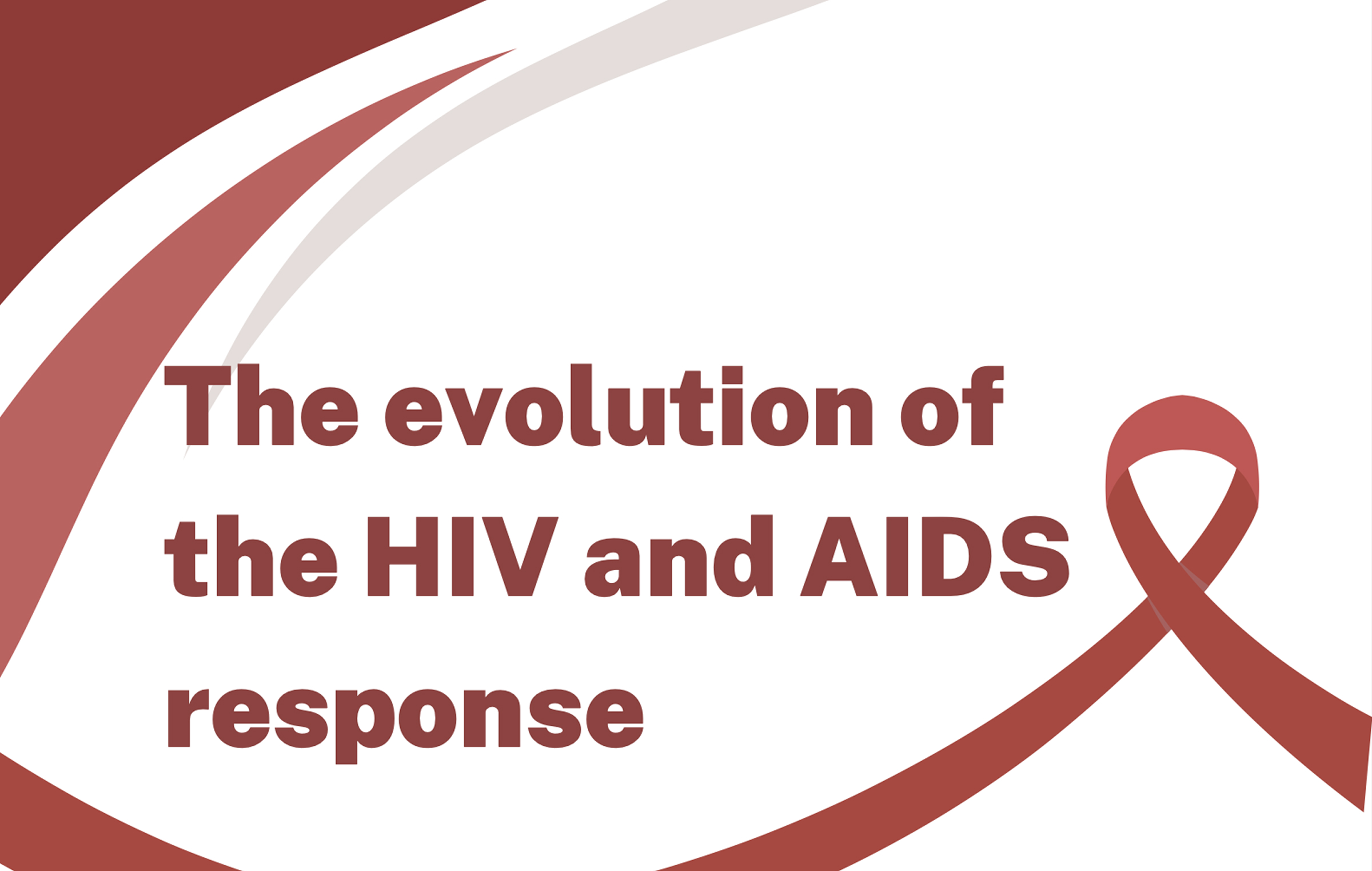 The evolution of the HIV and AIDS response